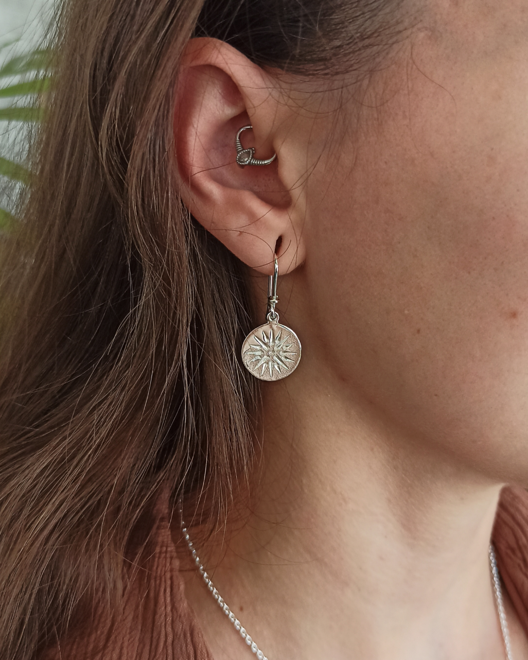 Pendientes estrella argéada